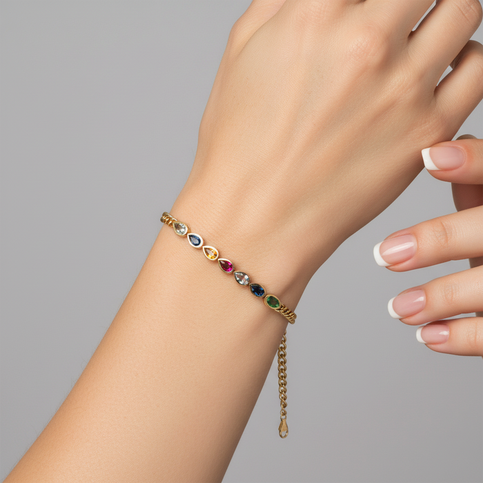 Dreams Diamond Link Chain Bracelet in 14K Yellow Gold