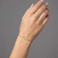 Serenade Diamond Bangle Bracelet in 14K Yellow Gold