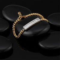Royal Golden Diamond Link Bracelet in 14K Yellow Gold