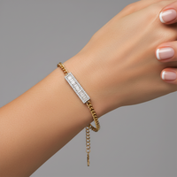 Royal Golden Diamond Link Bracelet in 14K Yellow Gold
