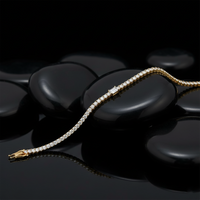 Pure Grace Sapphire Tennis Bracelet in 14K Yellow Gold