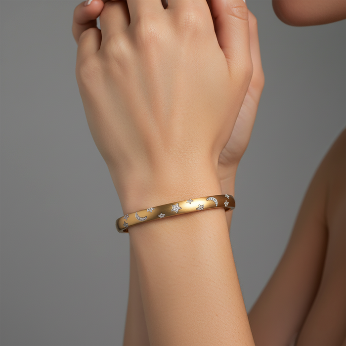 Pure Essence Diamond Bracelet in 14K Yellow Gold