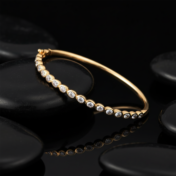 Shine Trendsetting Diamond Bracelet in 14K Yellow Gold
