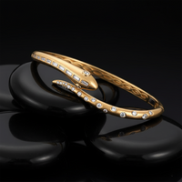 Luxe Diamond Bangle Bracelet in 14K Yellow Gold