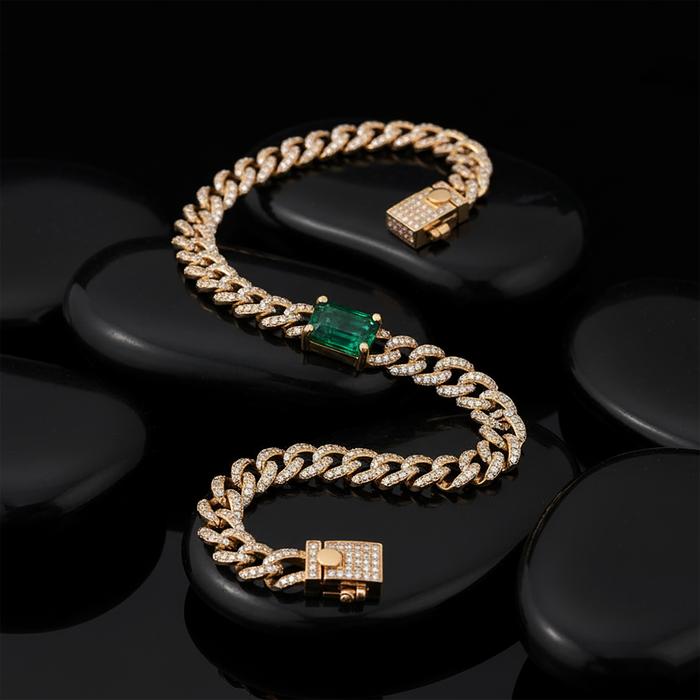 Aura Charm Mystic Bangle Bracelet in 14K Yellow Gold