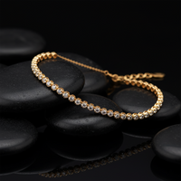 Morganite Diamond Tennis Bracelet in 14K Yellow Gold