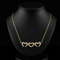 Majesty Heart Shape 14K Diamond Necklace