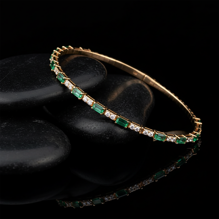 Eternal Shine Designer Diamond Bracelet in 14K Yellow Gold