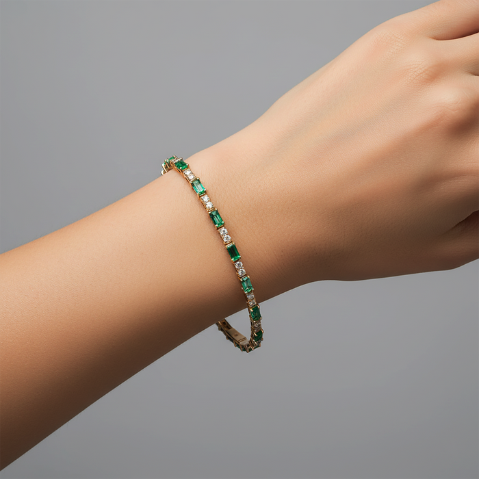 Eternal Shine Designer Diamond Bracelet in 14K Yellow Gold