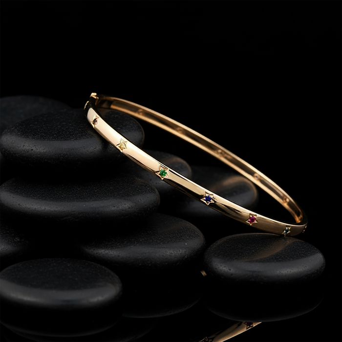 Eternal Horizon Diamond Bracelet in 14K Yellow Gold