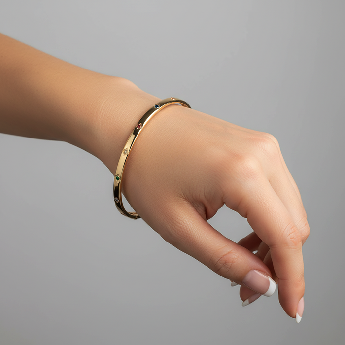 Eternal Horizon Diamond Bracelet in 14K Yellow Gold