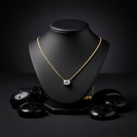 Emerald Cut Diamond Pendant Necklace in 14K Yellow Gold