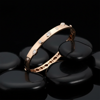 Eclipse Diamond Bangle Bracelet in 14K Yellow Gold