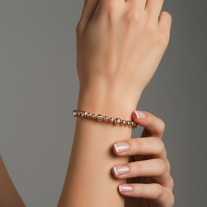 Celestial Beads Diamond Dot Bracelet in 14K Yellow Gold