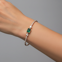 Diamond Zenith Bangle Bracelet in 14K Yellow Gold
