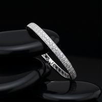 Symphony Diamond Bangle Bracelet in 14K Yellow Gold