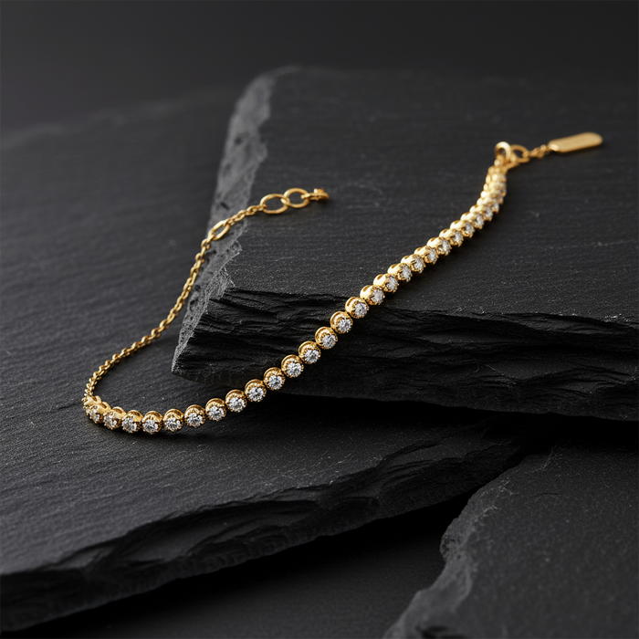 Dream Diamond Link Bracelet in 14K Yellow Gold