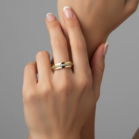 Eternal Shine Diamond Pink Sapphire Ring in 14K Yellow Gold