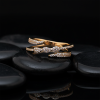 Ethereal Open Wrap Diamond Ring in 14K Yellow Gold