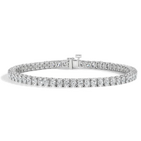 Radiance Diamond Oval Cut Tennis Bracelet in 18K White Gold