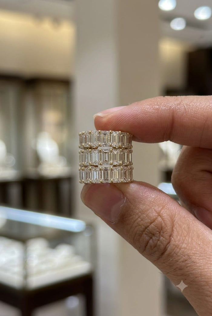 Emerald Cut Diamond Ear Cuff