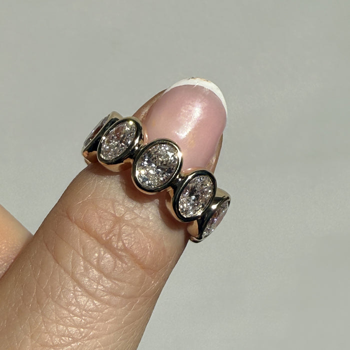 Timeless Elegance Bezel-Set Lab Diamond Ring in 14K Gold