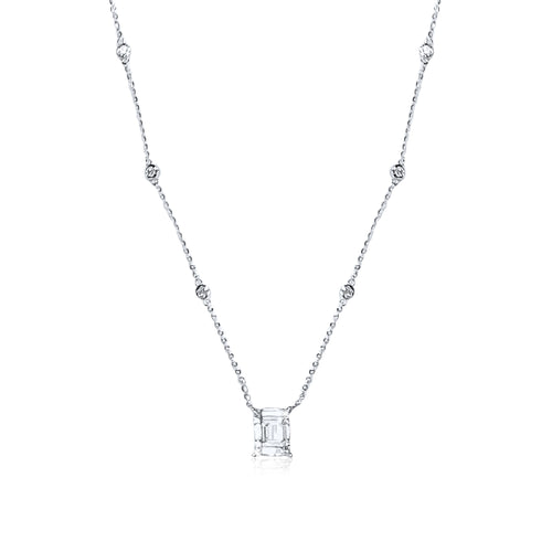 14 Round Diamond 18K Yellow Gold Necklace