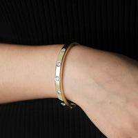 Serenity Diamond Bangle Bracelet in 14K Gold