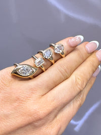 Marquise Bezel Set Diamond Ring in 14K Yellow Gold