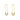 92 Diamonds 18K Yellow Gold Safety Pin Diamond Earrings