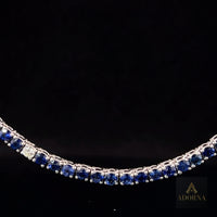 Round Lushness Gemstone Necklace in 14K White Gold