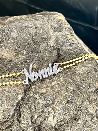 Personalized Full Name Chain Bracelet in 14K Yellow Gold