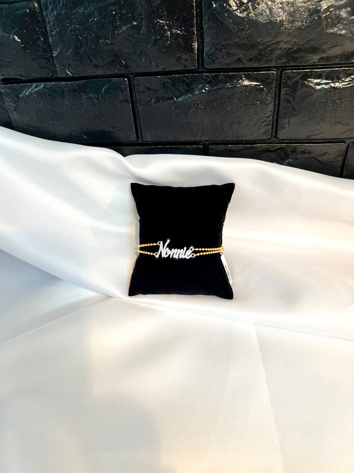 Personalized Full Name Chain Bracelet in 14K Yellow Gold