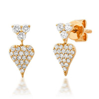 Luminary Horizon Diamond Dangles Earrings in 14K Yellow Gold