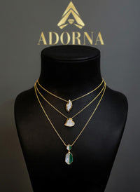 Diamond Leaf Pendant Necklace in 14K Yellow Gold