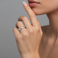 Celestial Dusk Diamond Eternity Ring in 18K Gold