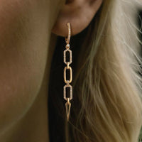 Diamond Mystic Drop Earrings in 14K Yellow Gold