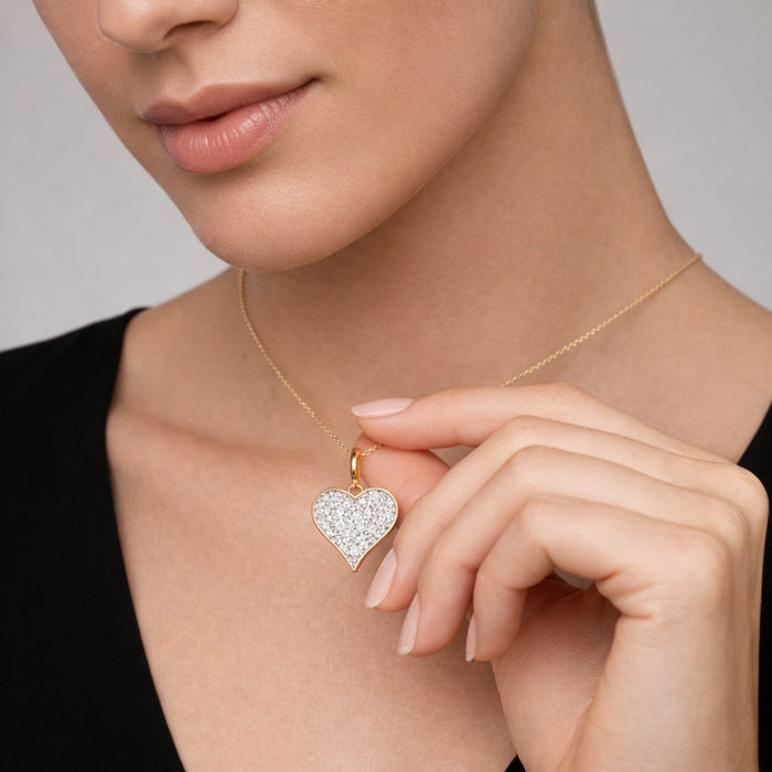 Minimal Pink Sapphire Pendant Necklace in 14K Yellow Gold