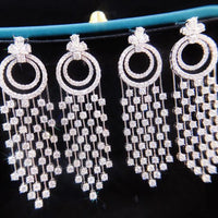 Circle of Life Chandelier Earrings in 18K Gold