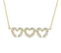 Majesty Heart Shape 14K Diamond Necklace