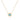 Emerald-Cut 14K (or 18k upon request) Yellow Gold Blue Topaz Solitaire Necklace