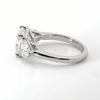 Cushion Cut Engagement Ring in 18K Gold