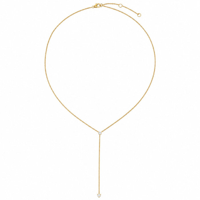 Slim Lariat Diamond Necklace in 14K Yellow Gold