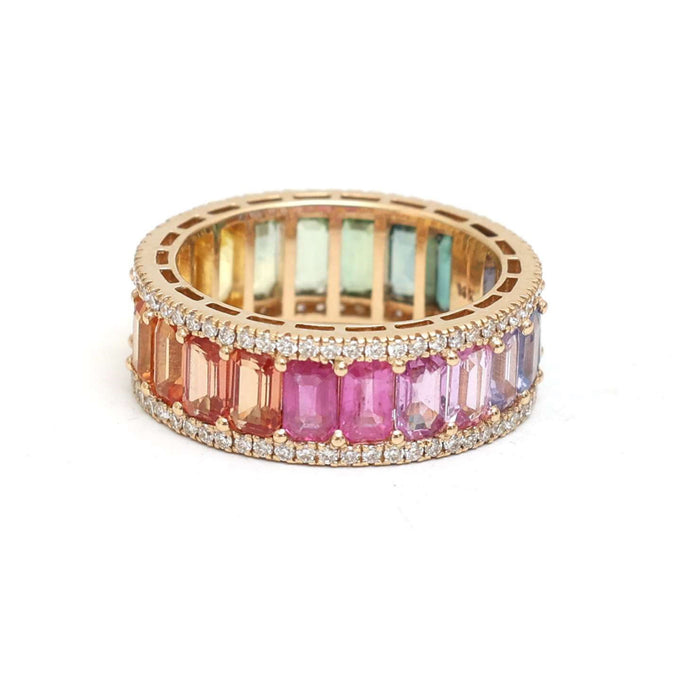 Marquise Cut Colorful Diamond 14K Diamond Ring