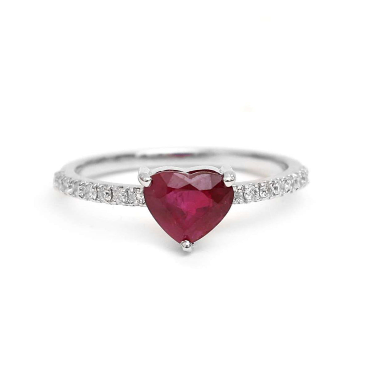 Elegant Baguette Pink Sapphire 14K Gold Ring