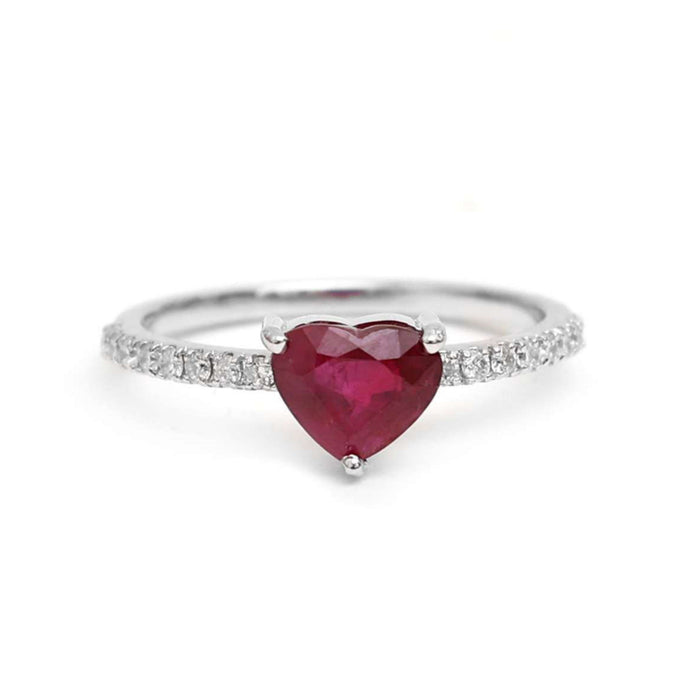 Elegant Baguette Pink Sapphire 14K Gold Ring