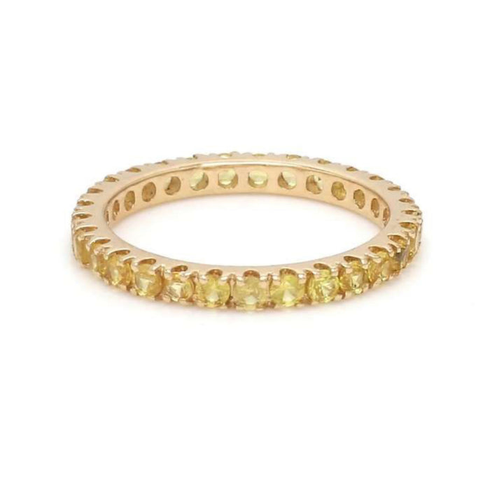 Refined Yellow Sapphire 14K Full Eternity Ring