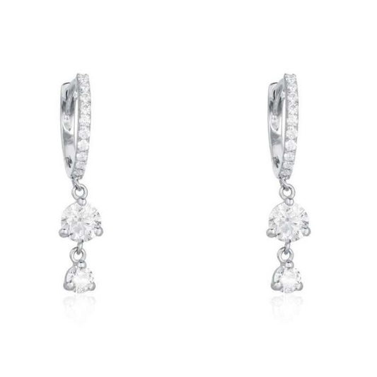 Diamond Rain Danglers Drop Earrings in 14K Yellow Gold
