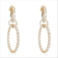 Flawless Aura Diamond Danglers Drop Earrings in 18K Yellow Gold