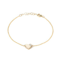 Heartlight Dainty Bracelet in 14K Yellow Gold